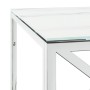 Mesa de centro acero inoxidable y vidrio 110x45x45 cm de vidaXL, Mesas de centro - Ref: Foro24-349963, Precio: 114,65 €, Desc...