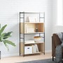 Iron wood engineered Sonoma oak shelf 80x30x145.5 cm by vidaXL, Bookcases and shelves - Ref: Foro24-832799, Price: 64,99 €, D...