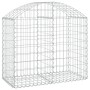 Galvanized iron arch-shaped gabion basket 100x50x80/100cm by vidaXL, Pots and planters - Ref: Foro24-153434, Price: 34,99 €, ...