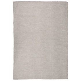 Flachgewebter Außenteppich in Grau Taupe 140x200 cm von vidaXL, Teppiche - Ref: Foro24-340782, Preis: 45,29 €, Rabatt: %