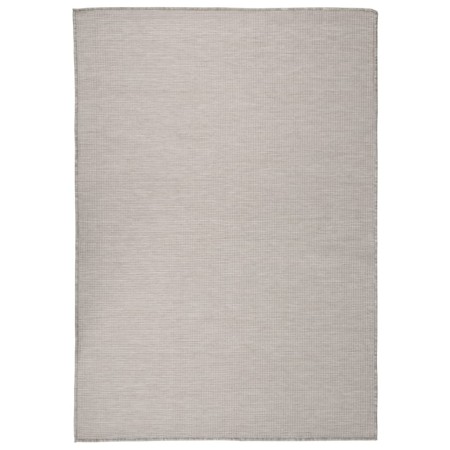 Flachgewebter Außenteppich in Grau Taupe 140x200 cm von vidaXL, Teppiche - Ref: Foro24-340782, Preis: 46,61 €, Rabatt: %