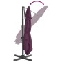 Hanging umbrella with burgundy red aluminum pole 400x300cm by vidaXL, Umbrellas - Ref: Foro24-319924, Price: 222,54 €, Discou...