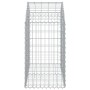 Galvanized iron arch-shaped gabion basket 100x50x80/100cm by vidaXL, Pots and planters - Ref: Foro24-153434, Price: 34,99 €, ...