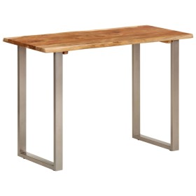 Solid acacia wood dining table 110x50x76 cm by vidaXL, Kitchen and dining tables - Ref: Foro24-350293, Price: 175,33 €, Disco...