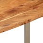 Solid acacia wood dining table 110x50x76 cm by vidaXL, Kitchen and dining tables - Ref: Foro24-350293, Price: 175,55 €, Disco...