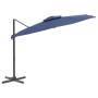 Light blue double-roof hanging umbrella 400x300 cm by vidaXL, Umbrellas - Ref: Foro24-319954, Price: 224,99 €, Discount: %