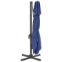 Light blue double-roof hanging umbrella 400x300 cm by vidaXL, Umbrellas - Ref: Foro24-319954, Price: 224,99 €, Discount: %