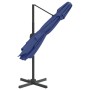 Light blue double-roof hanging umbrella 400x300 cm by vidaXL, Umbrellas - Ref: Foro24-319954, Price: 224,99 €, Discount: %