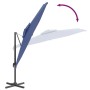 Light blue double-roof hanging umbrella 400x300 cm by vidaXL, Umbrellas - Ref: Foro24-319954, Price: 224,99 €, Discount: %