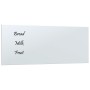 Pizarra magnética de pared vidrio templado blanco 50x20 cm de vidaXL, Pizarras blancas - Ref: Foro24-347956, Precio: 19,03 €,...