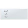 Pizarra magnética de pared vidrio templado blanco 50x20 cm de vidaXL, Pizarras blancas - Ref: Foro24-347956, Precio: 19,03 €,...