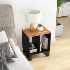 Solid acacia wood and plywood side table 40x31x46 cm by vidaXL, Nightstands - Ref: Foro24-350645, Price: 58,99 €, Discount: %