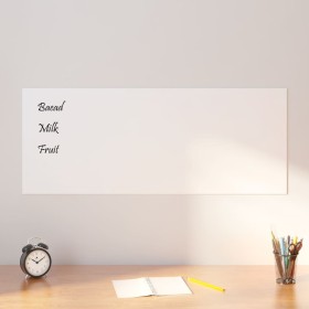 Magnetic white tempered glass wall board 100x40 cm by vidaXL, White boards - Ref: Foro24-347955, Price: 40,91 €, Discount: %