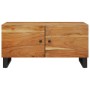 Mesa de centro madera maciza acacia y contrachapada 80x50x40 cm de vidaXL, Mesas de centro - Ref: Foro24-350637, Precio: 73,2...