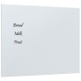 Pizarra magnética de pared vidrio templado blanco 50x40 cm de vidaXL, Pizarras blancas - Ref: Foro24-347957, Precio: 23,89 €,...