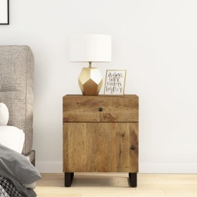 Mango plywood wood nightstand 50x33x60 cm by vidaXL, Nightstands - Ref: Foro24-350659, Price: 84,99 €, Discount: %