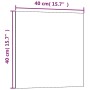 Magnetic black tempered glass wall board 40x40 cm by vidaXL, White boards - Ref: Foro24-347934, Price: 19,31 €, Discount: %