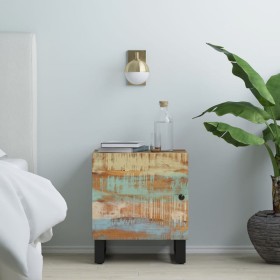 Solid recycled wood bedside table 40x33x46 cm by vidaXL, Nightstands - Ref: Foro24-345212, Price: 76,87 €, Discount: %