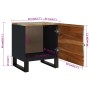 Solid recycled wood bedside table 40x33x46 cm by vidaXL, Nightstands - Ref: Foro24-345212, Price: 76,81 €, Discount: %