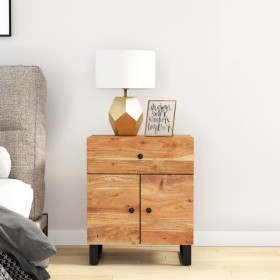 Acacia wood bedside table plywood 50x33x60 cm by vidaXL, Nightstands - Ref: Foro24-350669, Price: 106,59 €, Discount: %