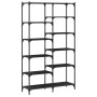 Black engineered iron and wood shelf 100x32x170 cm by vidaXL, Bookcases and shelves - Ref: Foro24-832788, Price: 101,40 €, Di...