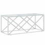 Stainless steel and glass coffee table 110x45x45 cm by vidaXL, Coffee table - Ref: Foro24-349961, Price: 106,50 €, Discount: %