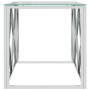 Stainless steel and glass coffee table 110x45x45 cm by vidaXL, Coffee table - Ref: Foro24-349961, Price: 106,50 €, Discount: %