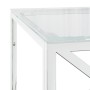 Stainless steel and glass coffee table 110x45x45 cm by vidaXL, Coffee table - Ref: Foro24-349961, Price: 106,50 €, Discount: %