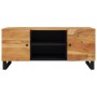 Mueble de TV madera maciza de acacia 105x33x46 cm de vidaXL, Muebles TV - Ref: Foro24-345221, Precio: 124,99 €, Descuento: %