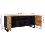 Mueble de TV madera maciza de acacia 105x33x46 cm de vidaXL, Muebles TV - Ref: Foro24-345221, Precio: 124,99 €, Descuento: %