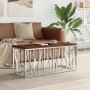 Stainless steel and solid recycled wood coffee table by vidaXL, Coffee table - Ref: Foro24-350053, Price: 152,73 €, Discount: %