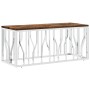 Mesa de centro acero inoxidable y madera maciza reciclada de vidaXL, Mesas de centro - Ref: Foro24-350053, Precio: 152,99 €, ...