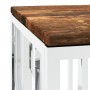 Mesa de centro acero inoxidable y madera maciza reciclada de vidaXL, Mesas de centro - Ref: Foro24-350053, Precio: 152,99 €, ...