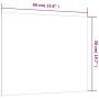 Magnetic white tempered glass wall board 60x50 cm by vidaXL, White boards - Ref: Foro24-347958, Price: 31,17 €, Discount: %