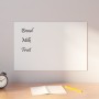 Magnetic white tempered glass wall board 60x40 cm by vidaXL, White boards - Ref: Foro24-347962, Price: 29,71 €, Discount: %