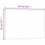 Magnetic white tempered glass wall board 60x40 cm by vidaXL, White boards - Ref: Foro24-347962, Price: 29,71 €, Discount: %