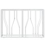 Mesa consola acero inoxidable y vidrio 110x30x70 cm de vidaXL, Mesas auxiliares - Ref: Foro24-350025, Precio: 216,69 €, Descu...