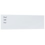 Pizarra magnética de pared vidrio templado blanco 100x30 cm de vidaXL, Pizarras blancas - Ref: Foro24-347951, Precio: 31,48 €...