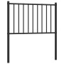 Cabecero de metal negro 107 cm de vidaXL, Cabeceros y pies de cama - Ref: Foro24-350894, Precio: 28,05 €, Descuento: %