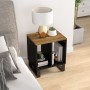 Mesa auxiliar madera maciza mango y tecnológica 40x31x46 cm de vidaXL, Mesitas de noche - Ref: Foro24-350647, Precio: 56,81 €...