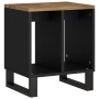 Mesa auxiliar madera maciza mango y tecnológica 40x31x46 cm de vidaXL, Mesitas de noche - Ref: Foro24-350647, Precio: 56,81 €...