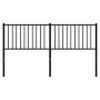 Cabecero de metal negro 160 cm de vidaXL, Cabeceros y pies de cama - Ref: Foro24-350899, Precio: 35,99 €, Descuento: %