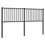 Cabecero de metal negro 160 cm de vidaXL, Cabeceros y pies de cama - Ref: Foro24-350899, Precio: 35,99 €, Descuento: %