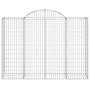 Cesta gaviones forma arco hierro galvanizado 200x50x140/160 cm de vidaXL, Maceteros y jardineras - Ref: Foro24-153497, Precio...