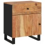 Mesita de noche madera acacia madera contrachapada 50x33x60 cm de vidaXL, Mesitas de noche - Ref: Foro24-350657, Precio: 114,...