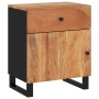 Mesita de noche madera acacia madera contrachapada 50x33x60 cm de vidaXL, Mesitas de noche - Ref: Foro24-350657, Precio: 114,...