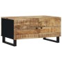 Couchtisch aus massivem Mangoholz und Sperrholz, 80 x 50 x 40 cm von vidaXL, Couchtisch - Ref: Foro24-350636, Preis: 104,63 €...