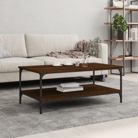 Oak brown engineered wood coffee table 100x55x40 cm by vidaXL, Coffee table - Ref: Foro24-832837, Price: 39,76 €, Discount: %