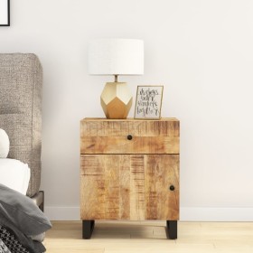 Mango plywood wood nightstand 50x33x60 cm by vidaXL, Nightstands - Ref: Foro24-350656, Price: 92,06 €, Discount: %