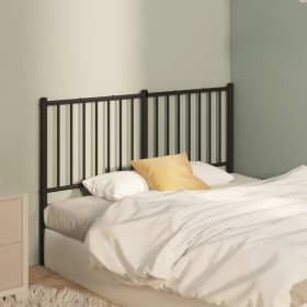 Black metal headboard 120 cm by vidaXL, Headboards and footboards - Ref: Foro24-350895, Price: 30,99 €, Discount: %